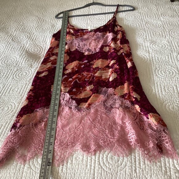 NWT Intimately Free People Sun Fade Floral Slip Dress Lace Size M - Picture 10 of 16